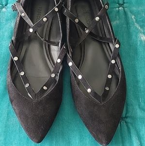 Rebecca Minkoff Black Studded Flats